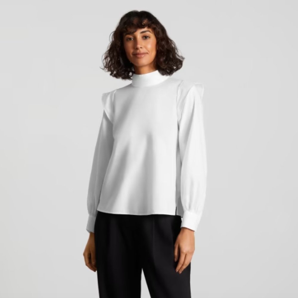 Everlane | The Wing-Shoulder Mockneck Top